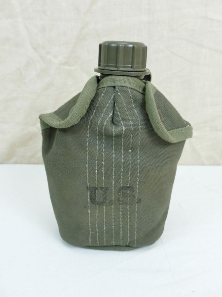 US ARMY Vietnam Feldflasche + Feldflaschenbezug typ M-1956 Cover field canteen Vietnam
