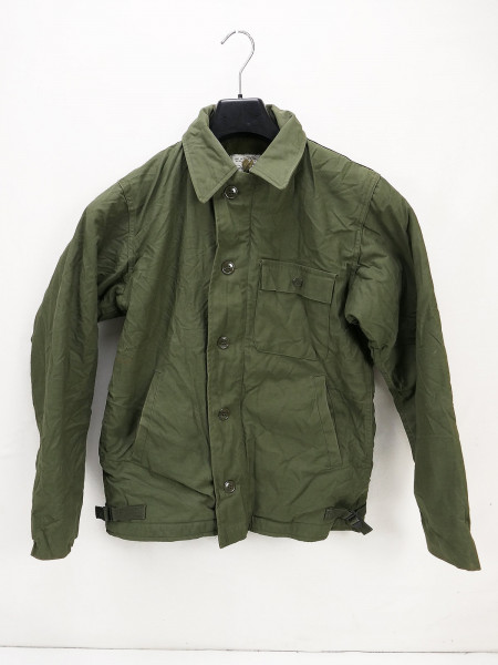 Original US NAVY Deck Jacket Cold Weather Permeable oliv SMALL (80er J.) Bordjacke