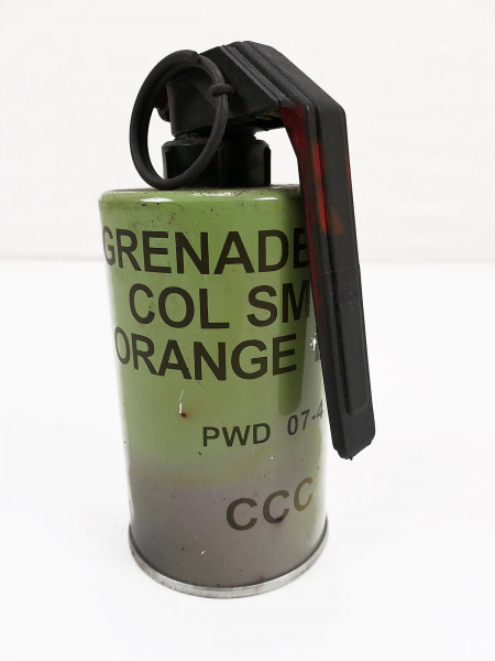 US ARMY DEKO Rauchgranate Orange Grenade hand signal smoke L69A1 Granate