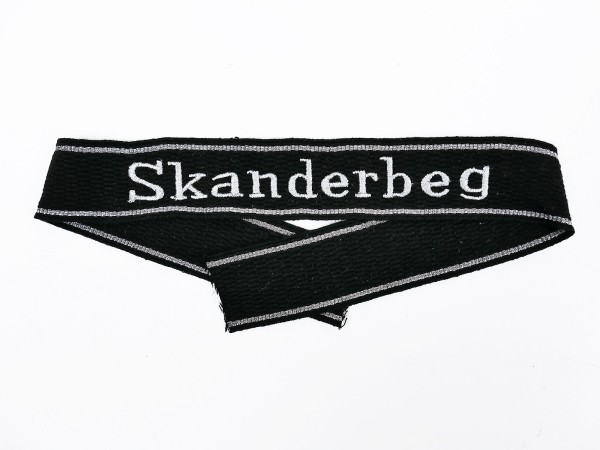Waffen SS Ärmelband 21. SS Gebirgsjäger Div. Skanderbeg Ärmelstreifen Feldbluse