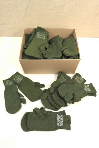 US ARMY Trigger Finger Wool Gloves M-1948 / Handschuhe Wolle oliv / Gr. L Large