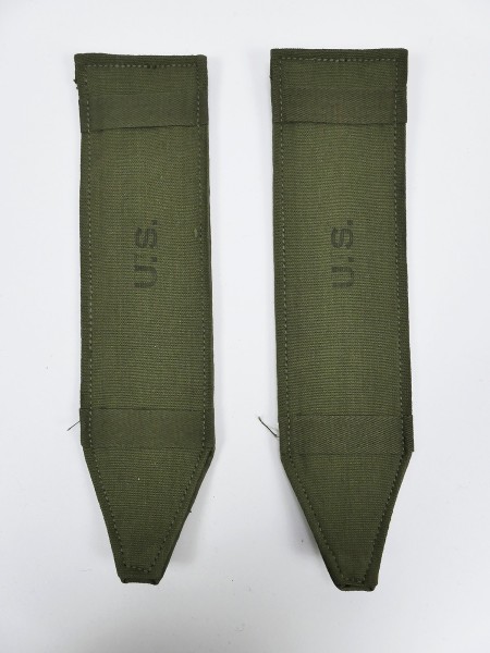 US ARMY WW2 1x Paar Polster Schulterpolster für Suspenders datiert 1945