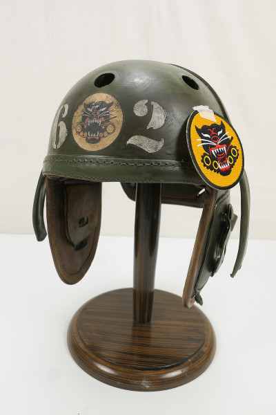 EINZELSTÜCK US WW2 602nd Tank Destroyer HELLCAT Panzer Helm Tanker helmet M-1938 Panzerhelm