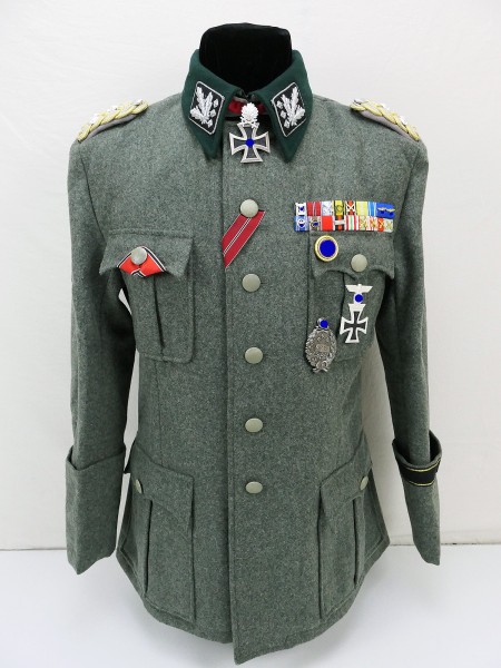 Uniform Feldbluse SS Obergruppenführer General Sepp Dietrich Leibstandarte A.H.- Größe 48/50