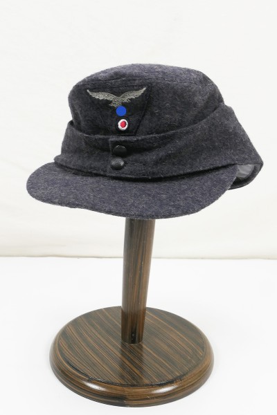 Luftwaffe M43 Feldmütze Gr.58 Mannschaften M1943 mit Kokarde und Mützenadler