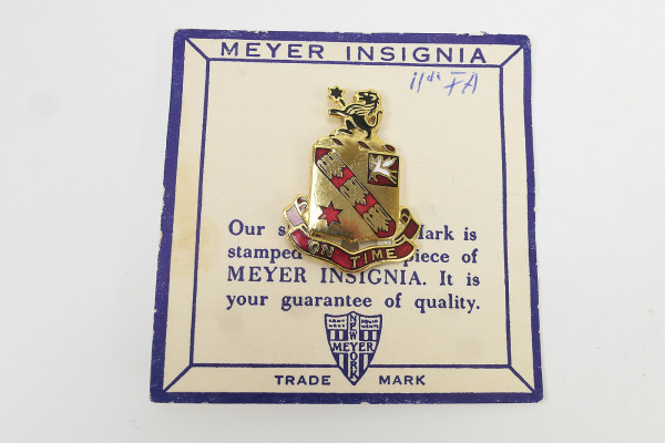 US WW2 Military Unit Crests Unit Insignia 11th Field Artillery Pin Medal Badge Abzeichen