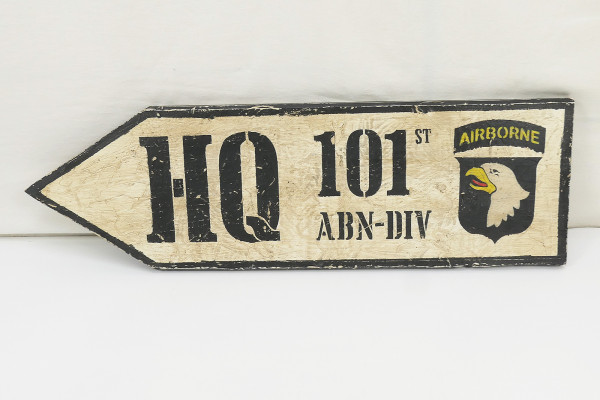 US Holzschild 101`st Airborne Vintage Schild aus Holz