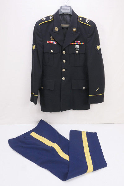 US ARMY Uniform Blue Dress Uniform Jacke mit Abzeichen + Hose