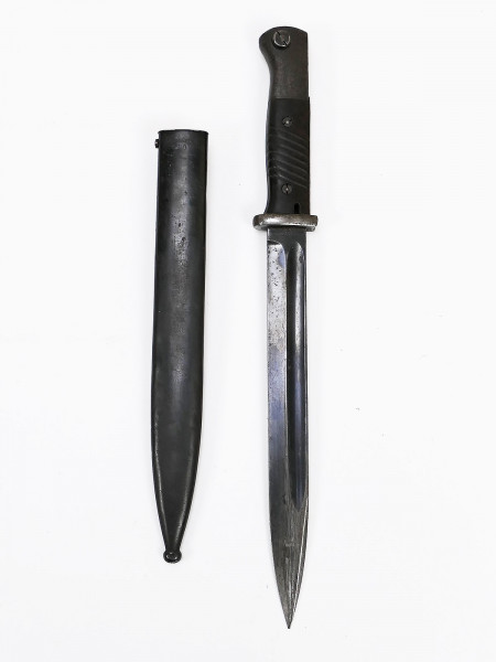 Wehrmacht Bajonett M84/98 K98 / Seitengewehr Hörster 1940 mit Scheide