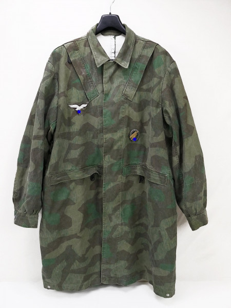 LW Fallschirmjäger Knochensack FJ Bluse Gr.3 Splittertarn + Fallschirmschützenabzeichen