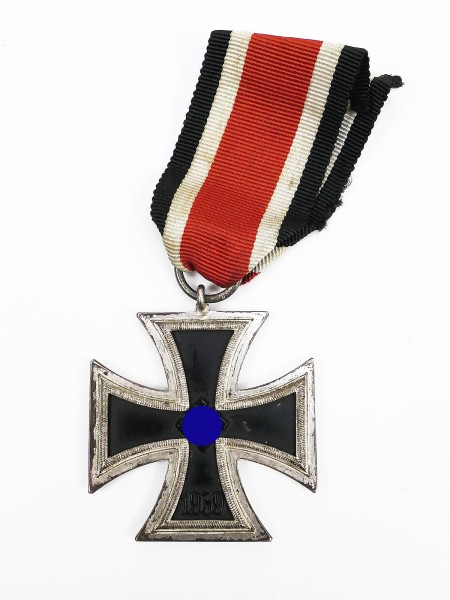Wehrmacht EK2 Eisernes Kreuz 1939 2. Klasse am Band Original versilbert
