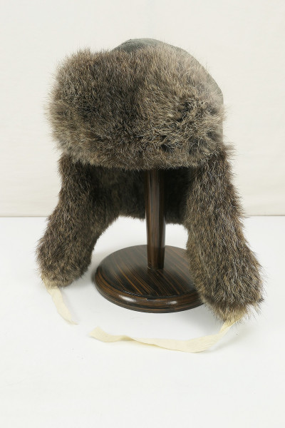 Wehrmacht Wintermütze Fellmütze Kaninchenfell Hasenfell Feldmütze Gr.61