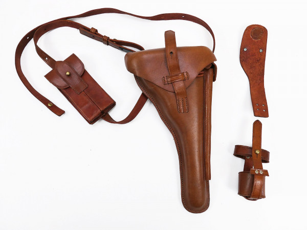 Wehrmacht Holster / Pistolentasche Ari Luger P08 Artillerie ( ohne Anschlagschaft )