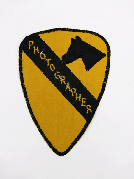 US ARMY 1st Cavalry Division Patch PHOTOGRAPHER Vietnam