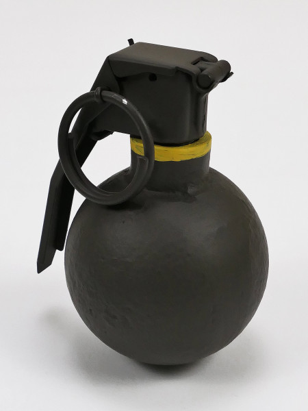 Vintage US ARMY Vietnam DEKO M67 Baseball Grenade Handgranate Metall Granate