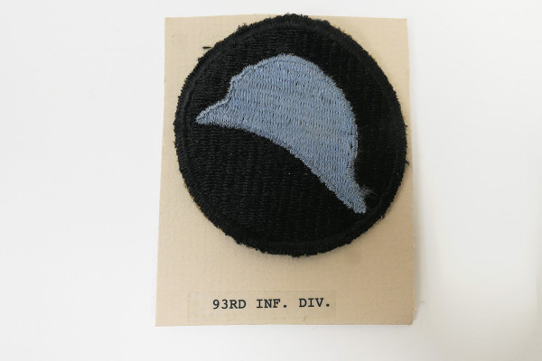 Original US ARMY WW2 Infanterie Divisionsabzeichen Patch - 93th Infantry