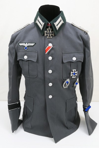 WK2 M36 Gabardine Feldbluse Großdeutschland Führerhauptquartier Uniform aus Museumsauflösung