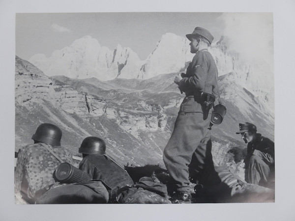 Poster / Bild Gebirgsjäger der Waffen SS der Gebirgskampfschule (40x30cm)