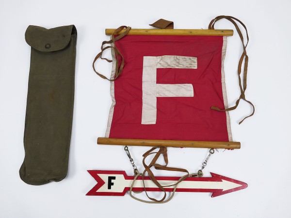 #9 Typ Wehrmacht Funk Fernmelde Pfeil Kennzeichnung Fernmeldeflagge Funk Fahne