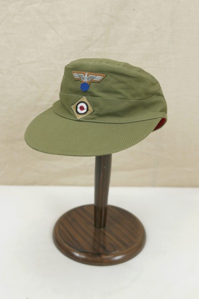 Afrikakorps M41 Tropenmütze Feldmütze DAK Mütze mit Mützenadler und Kokarde Größe 58