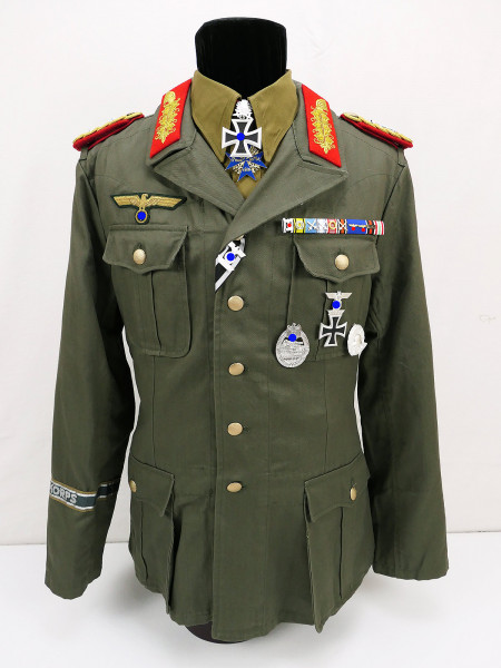 Generalfeldmarschall Erwin Rommel DAK Uniform Ensemble Afrikakorps mit Orden u. Auszeichnungen