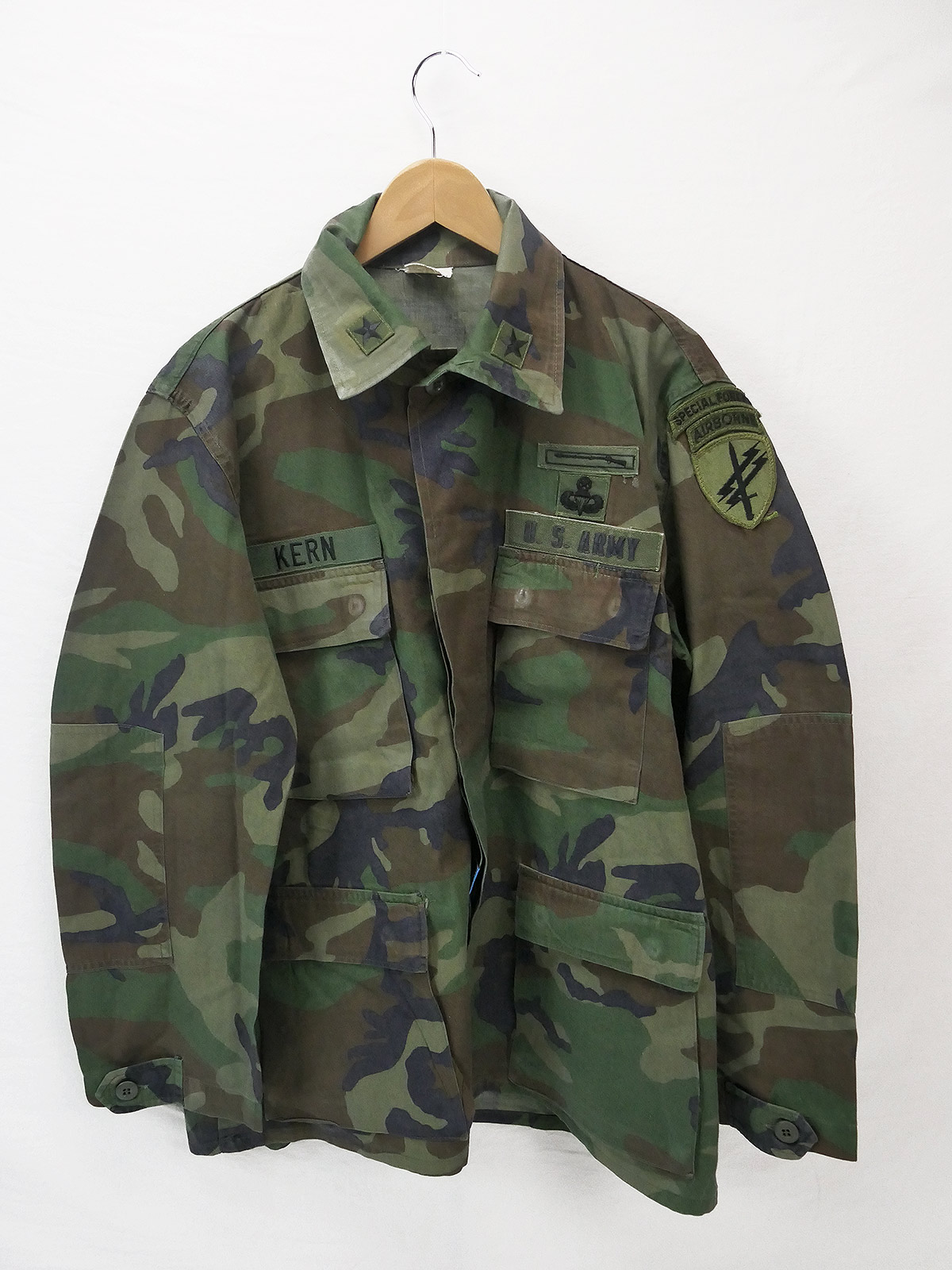 US Army Original BDU Woodland Camouflage Tarnjacke M - General Special  Forces