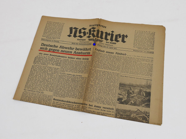 Stuttgarter NS-Kurier Zeitung Nr.115 - 14.Jg. Ausgabe 28. April 1944 Zeitschrift NSDAP Gauorgan