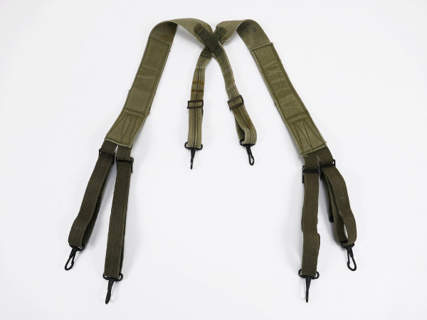 ORIGINAL US ARMY WW2 M1936 Suspenders Koppeltragehilfe khaki / oliv late war 1945