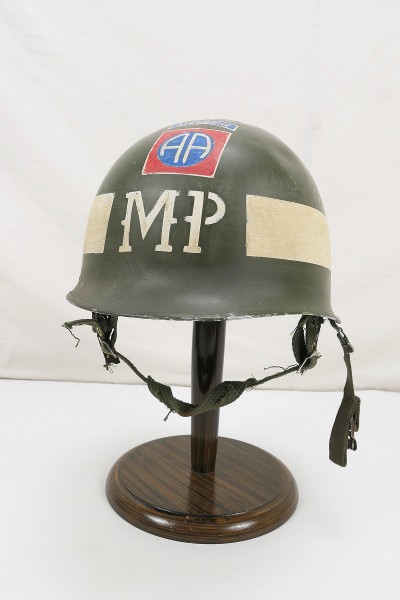 82nd Airborne VET US ARMY Type WW2 M1 Stahlhelm MP Militärpolizei + Paratrooper Liner #2