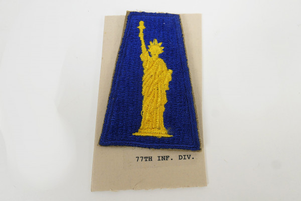 Original US ARMY WW2 Infanterie Divisionsabzeichen Patch - 77th Infantry