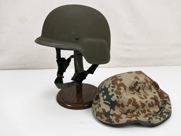 Gefechtshelm CGF Gallet Combat Helmet Denmark Einsatzhelm Gr. Medium + Desert Helmbezug