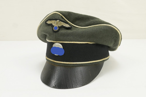 Waffen SS Infanterie Schirmmütze Crusher Cap Gr.58 mit Effekten - Unikat