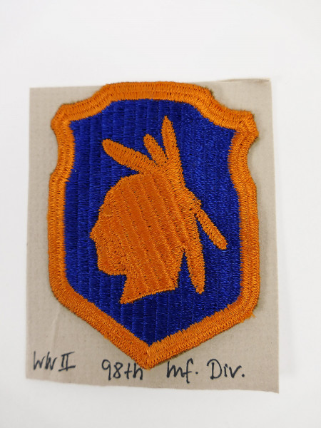 Original US ARMY WW2 Infanterie Divisionsabzeichen Patch - 98th Infantry Division Abzeichen