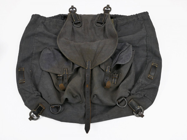 Original Luftwaffen Rucksack Blaugrau zum Einhängen in den Y-Riemen / Reichsbetriebsnummer
