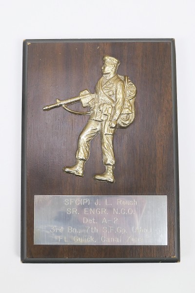 US Army Erinnerungs Plakette Relief Give Away Award Special Forces