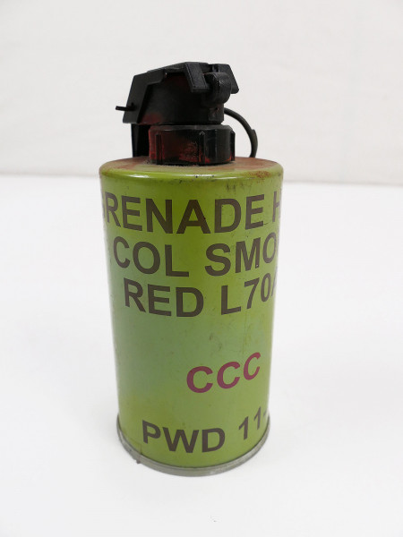 US ARMY DEKO Rauchgranate Grenade hand signal col smoke RED L70A Granate