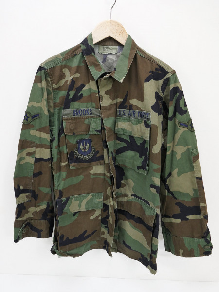 US Air Force USAF Feldhemd Coat Woodland Camouflage Combat Small Regular "Brooks"