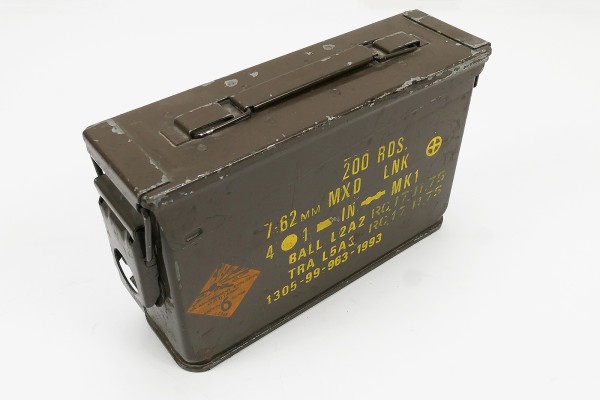 GB Ammo Box 7.62mm MK1 200 Rounds Munitionskiste 1967