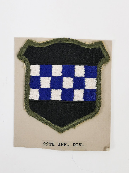 Original US ARMY WW2 Infanterie Divisionsabzeichen Patch - 99th Infantry Division Abzeichen