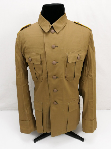 DAK Afrikakorps Luftwaffe Viertaschenrock M41 Feldbluse Tropen Uniform Afrika