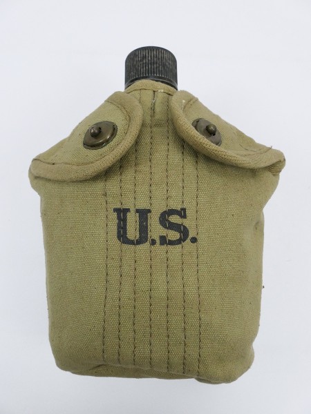 #14 Set US ARMY Feldflasche (Original) mit Becher und Feldflaschenbezug
