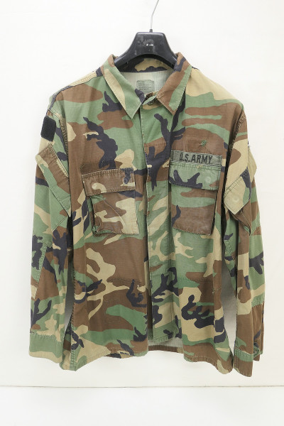 US Army SF Special Forces Feldhemd Coat Camouflage Woodland Hot Weather Large Long Modified