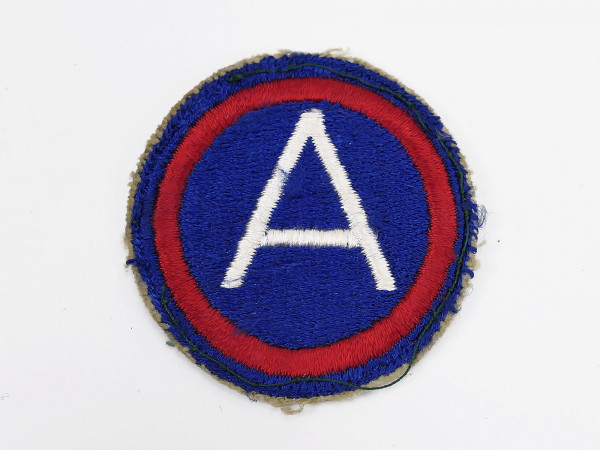 Original US ARMY WW2 Abzeichen Badge " US 3rd Army " Cut Edge Pattern