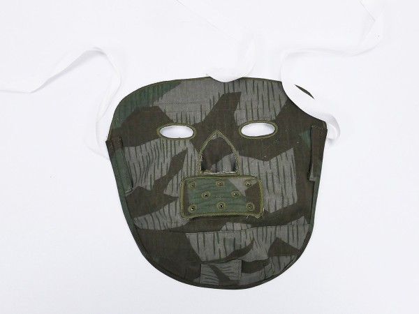 Wehrmacht Scharfschützen Gesichtsmaske Tarn Maske splittertarn / Winter weiß