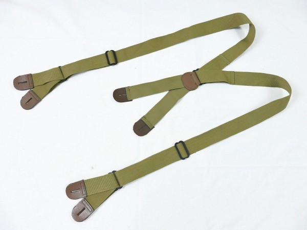US ARMY WW2 SUSPENDERS PARATROOPER JUMP TROUSERS Hosenträger size long