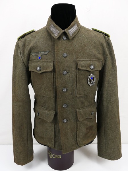 Wehrmacht M42 Feldbluse Fernmelder Uniform effektiert modifiziert aus Museumsauflösung