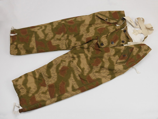 Wehrmacht Winterwendehose Wendehose Winter Zusatzbekleidung Sumpftarn 43 / Weiß Gr.2