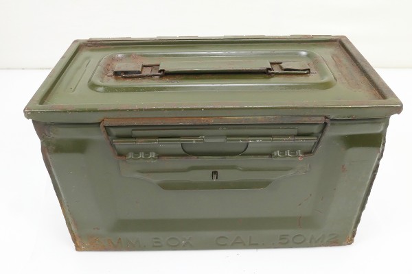 #C WW2 US Army Ammunition Box 105 CAL .50 M2 Munitionskiste Ammo Metallkiste