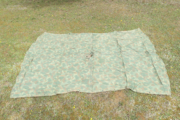 #AD USMC MARINES WW2 Pacific Poncho camouflage 1944 Duck hunter Jungle shelter