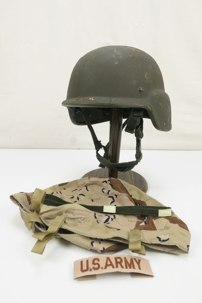 #K Nato Fallschirmjäger Paratrooper Gefechtshelm Combat Helm mit US Desert Helmbezug